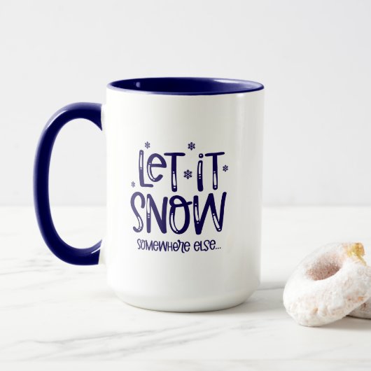 Tasse à café Let it Snow (Avec donut)