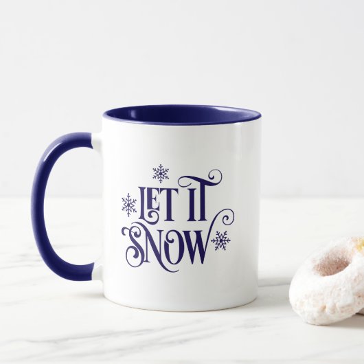 Tasse à café Let it Snow (Avec donut)