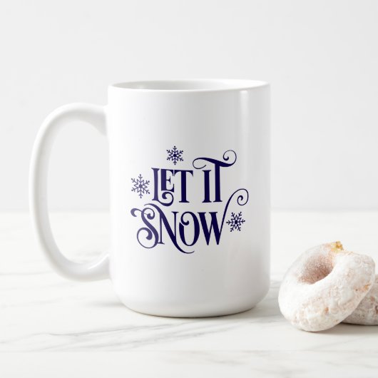 Tasse à café Let it Snow (Avec donut)