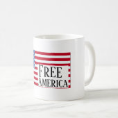 Tasse à café Libérez l'Amérique (Devant droit)