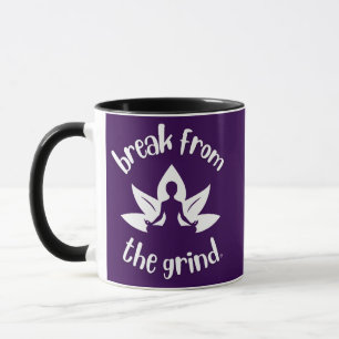 Tasse à café Lotus Yoga (Blanc)