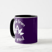 Tasse à café Lotus Yoga (Blanc) (Devant gauche)
