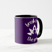 Tasse à café Lotus Yoga (Blanc) (Devant droit)