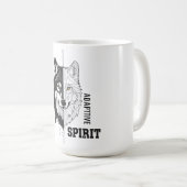Tasse à café Loup Esprit Adaptatif (Devant droit)