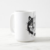 Tasse à café Loup Esprit Adaptatif (Devant gauche)