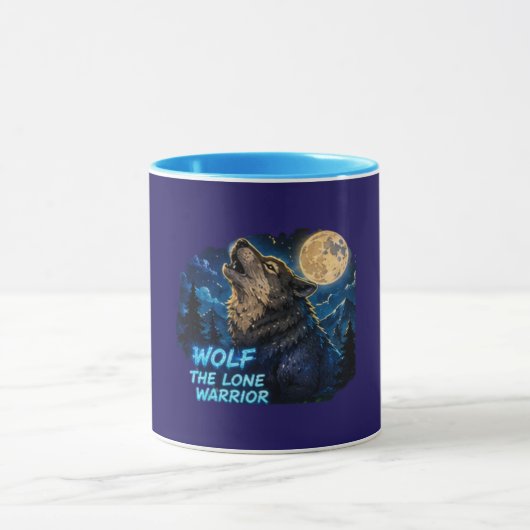 Tasse à café Loup Guerrier Solitaire (Centre)