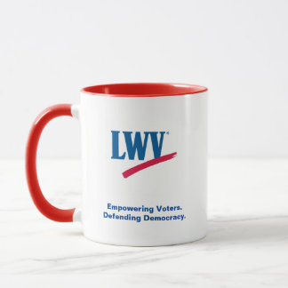Tasse à café LWV à l'accent rouge