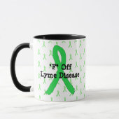 Tasse à café Maladie de Lyme F Off (Gauche)