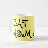 TASSE À CAFE MAMAN CHAT Avec Empreintes de Patte (Devant gauche)