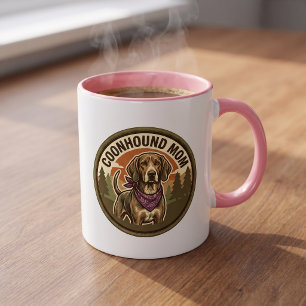Tasse à café Maman Coonhound Cadeau pour maman d