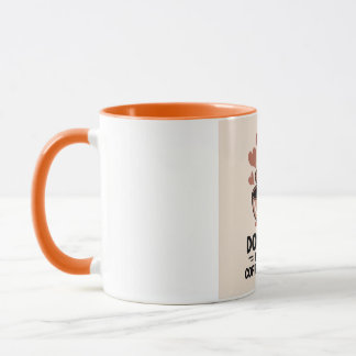 Tasse à café Maman de chien drôle — "Alimenté par