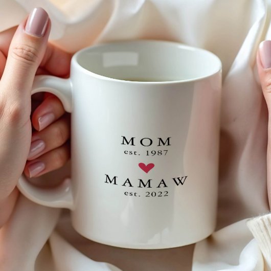 Tasse à café Maman Moderne | Mémé Année de créatio