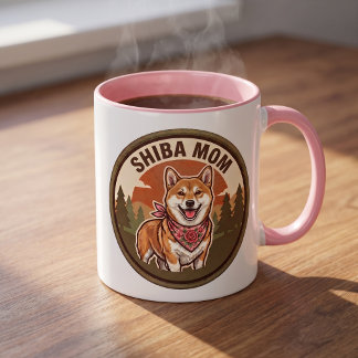 Tasse à café Maman Shiba Inu | Cadeau pour maman d
