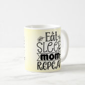 Tasse à café Manger Dormir Maman Répéter (Devant droit)