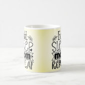 Tasse à café Manger Dormir Maman Répéter (Centre)