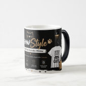 Tasse à café Meow Style : Moins de gens, plus de c (Devant droit)