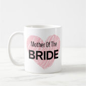 Tasse à café "Mère de la mariée" – Cadeau de Baby (Gauche)