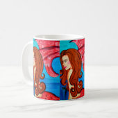 tasse à café mermaid rousse (Devant gauche)