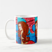 tasse à café mermaid rousse (Gauche)