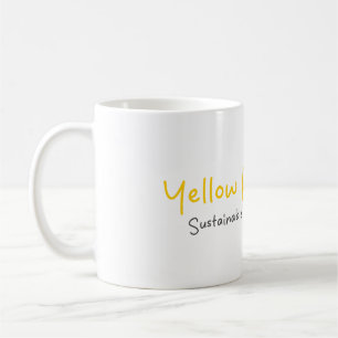 Tasse à café mignonne avec citation Yellow Power