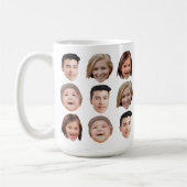 Tasse à café mignonne avec visage de famille perso (Gauche)