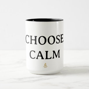 Tasse à café minimaliste « Choisissez le Calme »