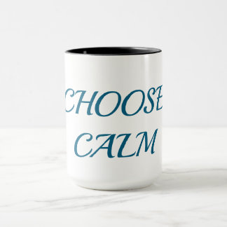Tasse à café minimaliste « Choisissez le Calme » |