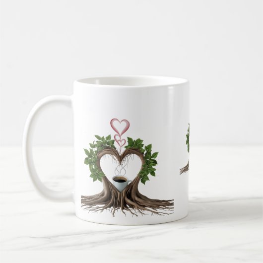 Tasse à café Minimaliste Roots Heart (Gauche)