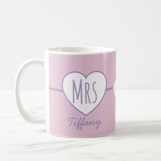 Tasse à café Mme Rose et Violet (Gauche)