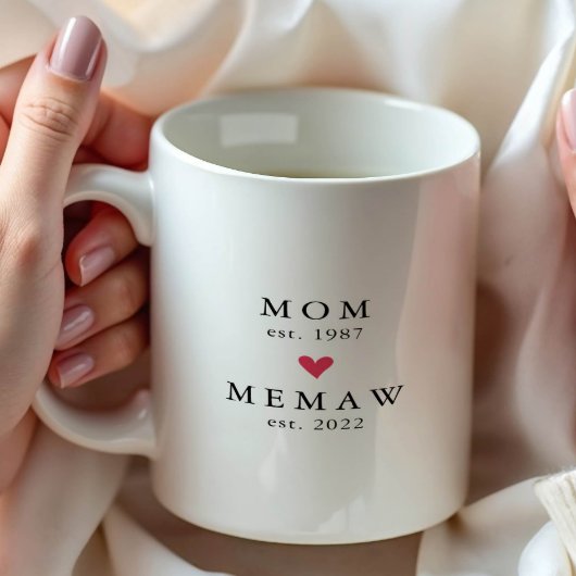 Tasse à café Modern Mom | Mamaw Année de création