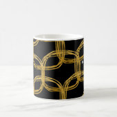 Tasse à café moderne à cercle gribouillé en feuill (Centre)