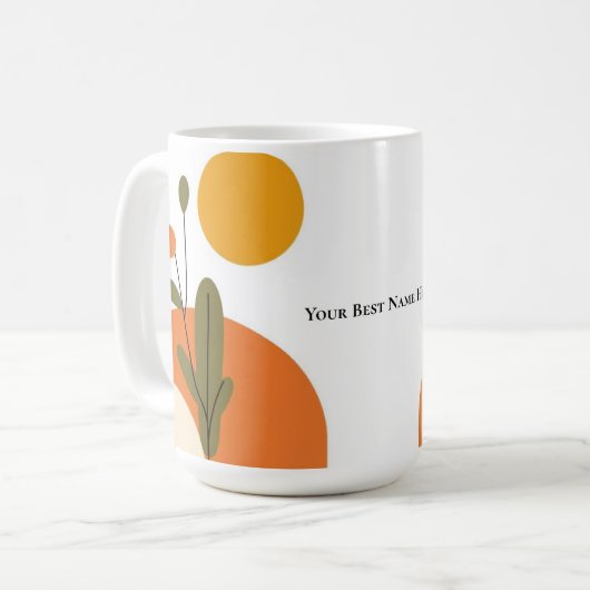 Tasse à café moderne du milieu du siècle (Devant gauche)