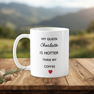 Tasse à café moderne personnalisée pour reine