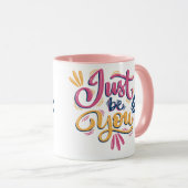 Tasse à café moderne Sois toi-même  (Devant droit)