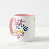 Tasse à café moderne Sois toi-même  (Devant gauche)