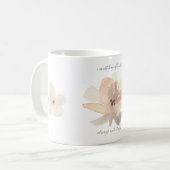 Tasse à café Monet Fleurs Blush Aquarelle (Devant gauche)