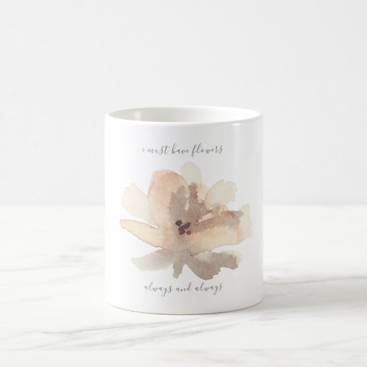Tasse à café Monet Fleurs Blush Aquarelle (Centre)