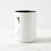 Tasse à café Monogram | Lettre C (Centre)