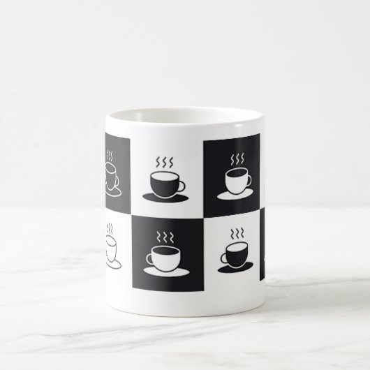 Tasse à café Motif à la Chekered (Centre)