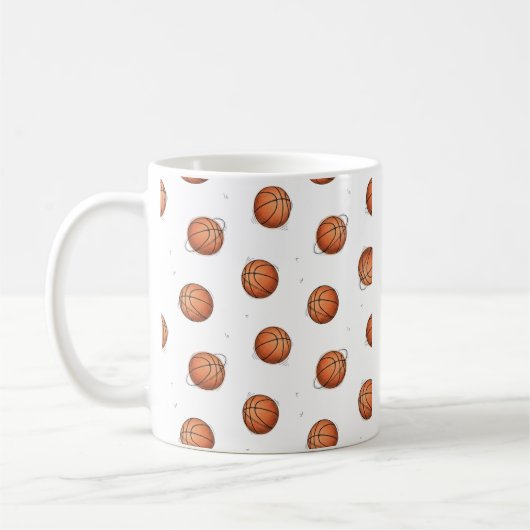 Tasse à café motif basket-ball (Gauche)
