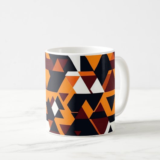 Tasse à café - Motif géométrique abstrait moderne (Devant droit)