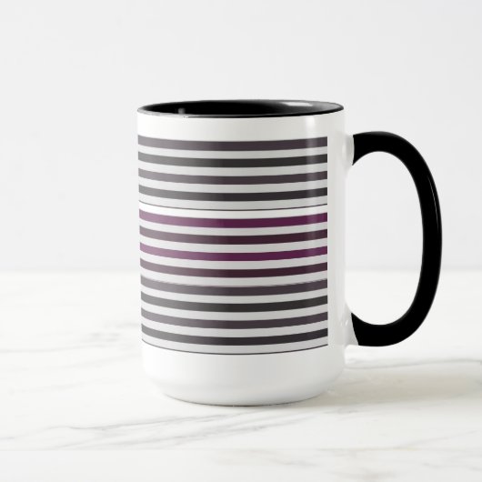 Tasse à café motif rayé coloré (Droite)