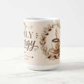 Tasse à café motivation de routine quotidienne. (Centre)