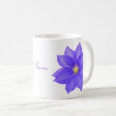 Tasse à café Mug Clématite Violette (Devant droit)