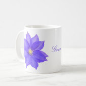 Tasse à café Mug Clématite Violette (Devant gauche)