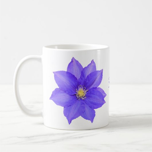 Tasse à café Mug Clématite Violette (Gauche)
