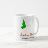 Tasse à café Mug de Noël Bunny Snow (Devant droit)