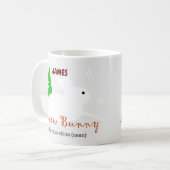 Tasse à café Mug de Noël Bunny Snow (Devant gauche)