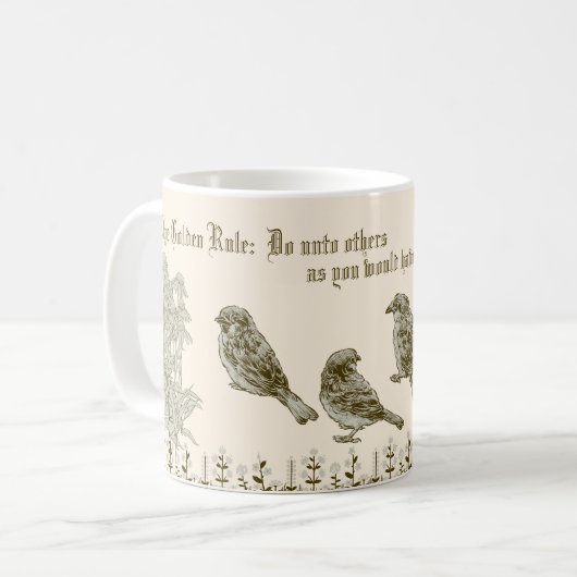 Tasse à café Mug Règle d'or (Devant gauche)