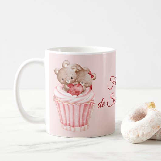 Tasse à café Mug Saint-Valentin (Avec donut)